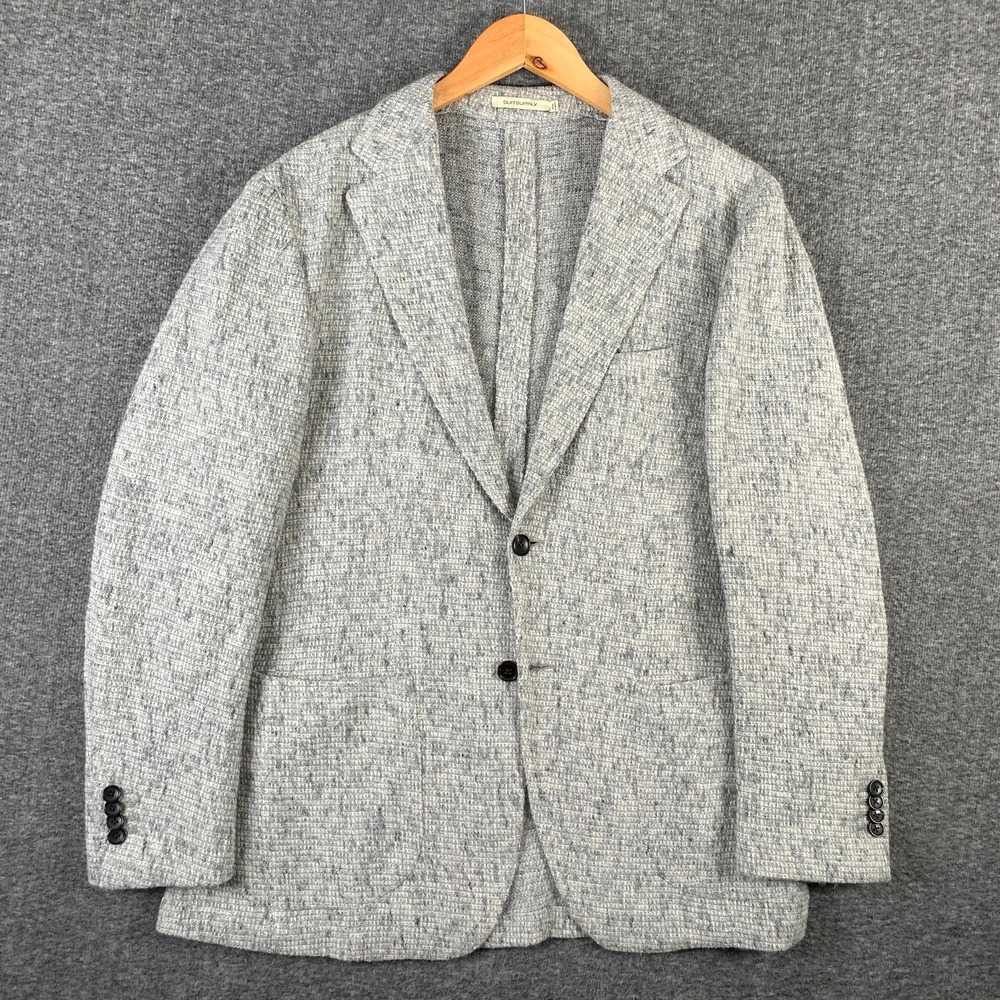 Suitsupply Blazer Jacket Men 40R Alpaca Wool Italian Fabric Sport Coat Havana